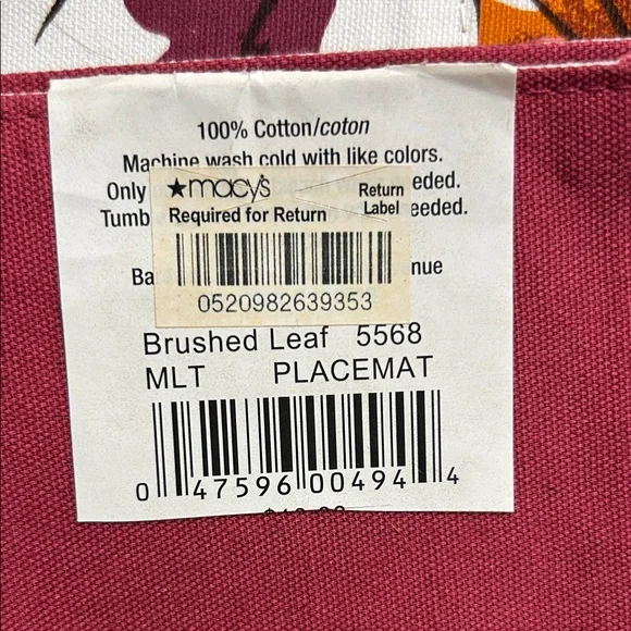 Vera Neumann Autumn Leaves Table Linens - Multicolor - Picture 3 of 3